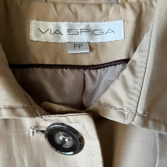 EUC! VIA SPIGA Trench/Rain Coat PP - Picture 2 of 16